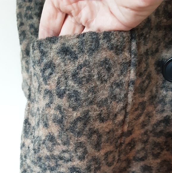 Exclusive Clements Ribeiro Portobello Leopard Print Pea Coat - Picture 3 of 6